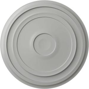 imageEkena Millwork CM24RE Traditional Reece Ceiling Medallion 24 38quotOD x 1 18quotP Fits Canopies up to 5 78quot Factory PrimedFrost Flat Finish