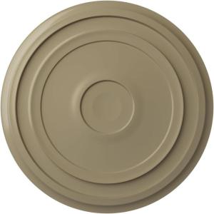 imageEkena Millwork CM24RE Traditional Reece Ceiling Medallion 24 38quotOD x 1 18quotP Fits Canopies up to 5 78quot Factory PrimedGobi Desert Flat Finish