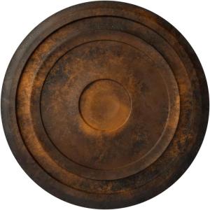 imageEkena Millwork CM24RE Traditional Reece Ceiling Medallion 24 38quotOD x 1 18quotP Fits Canopies up to 5 78quot Factory PrimedRust Metallic Series