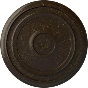 imageEkena Millwork CM24RE Traditional Reece Ceiling Medallion 24 38quotOD x 1 18quotP Fits Canopies up to 5 78quot Factory PrimedStone Hearth Crackle Flat Finish