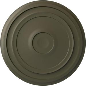 imageEkena Millwork CM24RE Traditional Reece Ceiling Medallion 24 38quotOD x 1 18quotP Fits Canopies up to 5 78quot Factory PrimedWitch Hazel Flat Finish