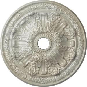 imageEkena Millwork CM30FL Flagstone Ceiling Medallion 30quotOD x 3 78quotID x 3 14quotP Fits Canopies up to 3 78quot Factory PrimedHandPainted Flash Blue