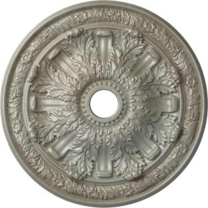 imageEkena Millwork CM30FL Flagstone Ceiling Medallion 30quotOD x 3 78quotID x 3 14quotP Fits Canopies up to 3 78quot Factory PrimedHandPainted Flash Gold
