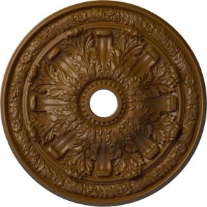 imageEkena Millwork CM30FL Flagstone Ceiling Medallion 30quotOD x 3 78quotID x 3 14quotP Fits Canopies up to 3 78quot Factory PrimedHandPainted Smokey Topaz