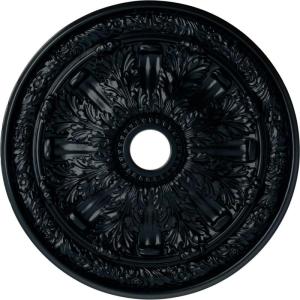 imageEkena Millwork CM30FL Flagstone Ceiling Medallion 30quotOD x 3 78quotID x 3 14quotP Fits Canopies up to 3 78quot Factory PrimedHandpainted Night Shade