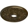 image16 12quotOD x 3 58quotID x 1 18quotP Apollo Ceiling Medallion Fits Canopies up to 5 58quotHandPainted Brass