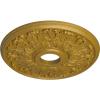 image16 12quotOD x 3 58quotID x 1 18quotP Apollo Ceiling Medallion Fits Canopies up to 5 58quotHandPainted Pharaohs Gold