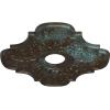 image17 34quotOD x 3 34quotID x 1quotP Peralta Ceiling Medallion Fits Canopies up to 4 58quotBronze Blue Patina Metallic Series