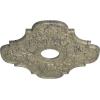 image17 34quotOD x 3 34quotID x 1quotP Peralta Ceiling Medallion Fits Canopies up to 4 58quotCastle Stone Crackle Flat Finish