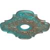 image17 34quotOD x 3 34quotID x 1quotP Peralta Ceiling Medallion Fits Canopies up to 4 58quotCopper Green Patina Metallic Series