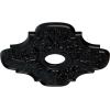 image17 34quotOD x 3 34quotID x 1quotP Peralta Ceiling Medallion Fits Canopies up to 4 58quotJet Black Flat Finish