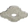 image17 34quotOD x 3 34quotID x 1quotP Peralta Ceiling Medallion Fits Canopies up to 4 58quotPot of Cream Crackle Flat Finish