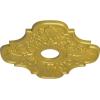 image17 34quotOD x 3 34quotID x 1quotP Peralta Ceiling Medallion Fits Canopies up to 4 58quotRich Gold Metallic Series