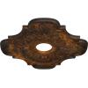image17 34quotOD x 3 34quotID x 1quotP Peralta Ceiling Medallion Fits Canopies up to 4 58quotRust Metallic Series