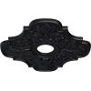 image17 34quotOD x 3 34quotID x 1quotP Peralta Ceiling Medallion Fits Canopies up to 4 58quotSteel Gray Metallic Series