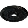 imageEkena Millwork CM18SE 18Inch OD x 3 12Inch ID x 1 38Inch P Antioch Ceiling MedallionBlack Pearl Metallic Series