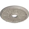 imageEkena Millwork CM18SE 18Inch OD x 3 12Inch ID x 1 38Inch P Antioch Ceiling MedallionPearl White Metallic Series