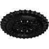 imageEkena Millwork CM18SK 18 12Inch OD x 1 18Inch ID x 1 12Inch Sellek Ceiling MedallionJet Black Flat Finish