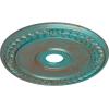 imageEkena Millwork CM21WR Wreath Ceiling Medallion 21 18quotOD x 3 58quotID x 78quotP Fits Canopies up to 6quot Factory PrimedCopper Green Patina Metallic Series