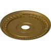 imageEkena Millwork CM21WR Wreath Ceiling Medallion 21 18quotOD x 3 58quotID x 78quotP Fits Canopies up to 6quot Factory PrimedGold Rush Metallic Series