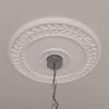 imageEkena Millwork CM21WR Wreath Ceiling Medallion 21 18quotOD x 3 58quotID x 78quotP Fits Canopies up to 6quot Factory PrimedPrimed