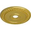 imageEkena Millwork CM21WR Wreath Ceiling Medallion 21 18quotOD x 3 58quotID x 78quotP Fits Canopies up to 6quot Factory PrimedRich Gold Metallic Series