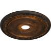 imageEkena Millwork CM21WR Wreath Ceiling Medallion 21 18quotOD x 3 58quotID x 78quotP Fits Canopies up to 6quot Factory PrimedRust Metallic Series