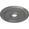 imageEkena Millwork CM21WR Wreath Ceiling Medallion 21 18quotOD x 3 58quotID x 78quotP Fits Canopies up to 6quot Factory PrimedSilver Metallic Series
