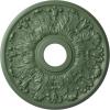 image16 12quotOD x 3 58quotID x 1 18quotP Apollo Ceiling Medallion Fits Canopies up to 5 58quotHandPainted Athenian Green