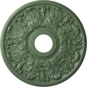 image16 12quotOD x 3 58quotID x 1 18quotP Apollo Ceiling Medallion Fits Canopies up to 5 58quotHandPainted Athenian Green