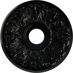 image16 12quotOD x 3 58quotID x 1 18quotP Apollo Ceiling Medallion Fits Canopies up to 5 58quotHandPainted Black Pearl