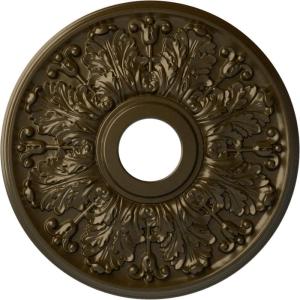 image16 12quotOD x 3 58quotID x 1 18quotP Apollo Ceiling Medallion Fits Canopies up to 5 58quotHandPainted Brass
