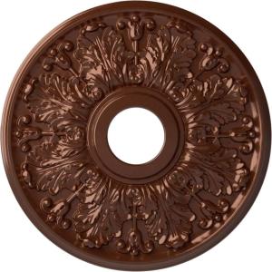 image16 12quotOD x 3 58quotID x 1 18quotP Apollo Ceiling Medallion Fits Canopies up to 5 58quotHandPainted Copper Penny