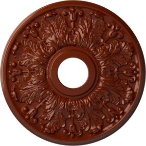 image16 12quotOD x 3 58quotID x 1 18quotP Apollo Ceiling Medallion Fits Canopies up to 5 58quotHandPainted Firebrick