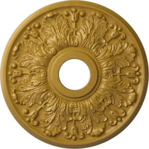 image16 12quotOD x 3 58quotID x 1 18quotP Apollo Ceiling Medallion Fits Canopies up to 5 58quotHandPainted Iridescent Gold