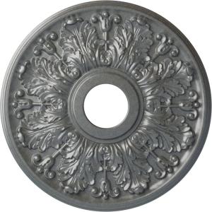 image16 12quotOD x 3 58quotID x 1 18quotP Apollo Ceiling Medallion Fits Canopies up to 5 58quotHandPainted Platinum