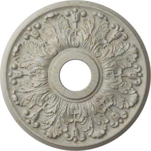 image16 12quotOD x 3 58quotID x 1 18quotP Apollo Ceiling Medallion Fits Canopies up to 5 58quotHandPainted Pot of Cream Crackle
