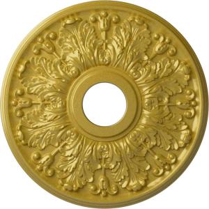 image16 12quotOD x 3 58quotID x 1 18quotP Apollo Ceiling Medallion Fits Canopies up to 5 58quotHandPainted Rich Gold