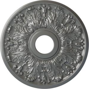 image16 12quotOD x 3 58quotID x 1 18quotP Apollo Ceiling Medallion Fits Canopies up to 5 58quotHandPainted Silver