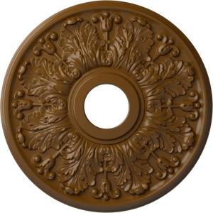 image16 12quotOD x 3 58quotID x 1 18quotP Apollo Ceiling Medallion Fits Canopies up to 5 58quotHandPainted Smokey Topaz