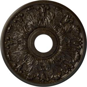 image16 12quotOD x 3 58quotID x 1 18quotP Apollo Ceiling Medallion Fits Canopies up to 5 58quotHandPainted Stone Hearth Crackle