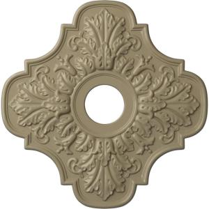 image17 34quotOD x 3 34quotID x 1quotP Peralta Ceiling Medallion Fits Canopies up to 4 58quotGobi Desert Flat Finish