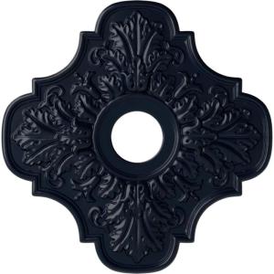 image17 34quotOD x 3 34quotID x 1quotP Peralta Ceiling Medallion Fits Canopies up to 4 58quotMidnight Dream Flat Finish