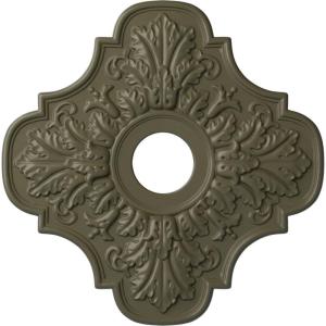 image17 34quotOD x 3 34quotID x 1quotP Peralta Ceiling Medallion Fits Canopies up to 4 58quotPainted Turtle Flat Finish