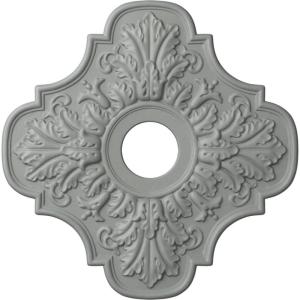 image17 34quotOD x 3 34quotID x 1quotP Peralta Ceiling Medallion Fits Canopies up to 4 58quotPrimed