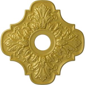 image17 34quotOD x 3 34quotID x 1quotP Peralta Ceiling Medallion Fits Canopies up to 4 58quotRich Gold Metallic Series