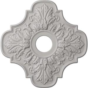 image17 34quotOD x 3 34quotID x 1quotP Peralta Ceiling Medallion Fits Canopies up to 4 58quotUltra Pure White Flat Finish