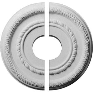imageEkena Millwork CM12FE203500 12 58quotOD x 3 12quotID x 1 18quotP Federal Roped Small Ceiling Medallion Fits Canopies up to 6quot 2 PieceSplit