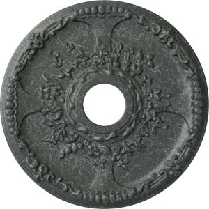 imageEkena Millwork CM18SE 18Inch OD x 3 12Inch ID x 1 38Inch P Antioch Ceiling MedallionAthenian Green Crackle Flat Finish
