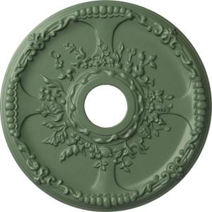 imageEkena Millwork CM18SE 18Inch OD x 3 12Inch ID x 1 38Inch P Antioch Ceiling MedallionAthenian Green Flat Finish